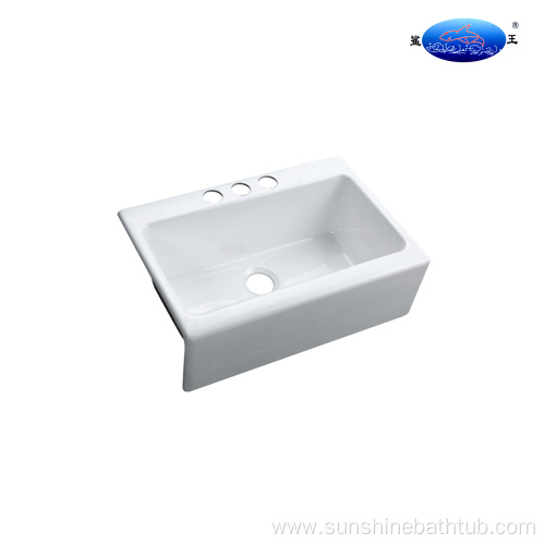 Front Apron Single Bowl Cast Iron Sink